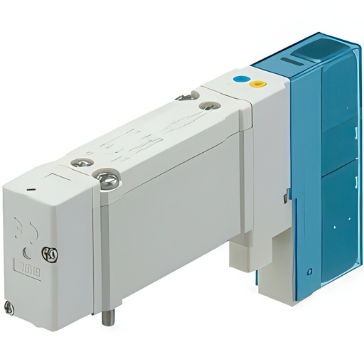 [P352D] SMC 4/3-Way In-Line Pneumatic Solenoid Valve 6mm Push-In - SY3C30-5U1-C6