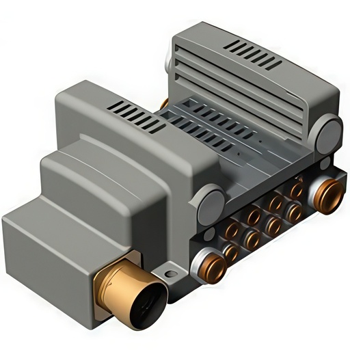 [P35GQ] Collecteur De Vanne SMC Avec Kit De Connecteur Multiple IP67 8-mm Push-In - VV5QC21-04C8MD0