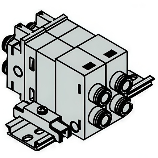 [P35NQ] SMC Double Check Manifold Pneumatic Valve 4mm Push-In - VQ1000-FPG-C4C4-D