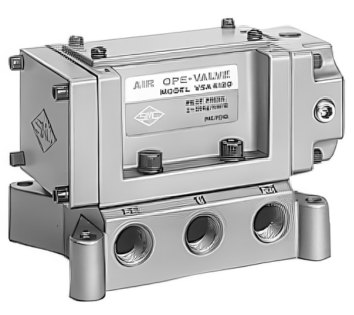 [P374W] SMC Válvula De Aire Operada De 5/3 Vías Placa Base Rosca Rc - VSA4234-00