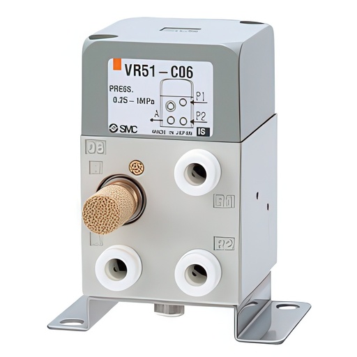 [P37MC] SMC Válvula De Control De Dos Manos 6mm push-in - VR51-C06B
