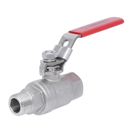 [V3JS3] R/Rp 1'' 2-Delige 2-Weg RVS Kogelkraan 69 Bar PTFE - TamesonPRO 1112-100