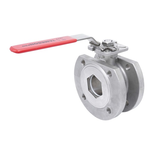 [V3JVD] DN20 PN40 1-Pieza 2-Vías Acero Inoxidable Brida Válvula De Bola PTFE ISO-Top F03 - TamesonPRO 1122-020