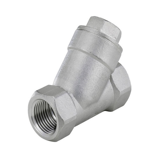 [CLYS-014] G1/4'' Stainless Steel 316 Y Check Valve PTFE 0.4/0.8-40bar - CLYS