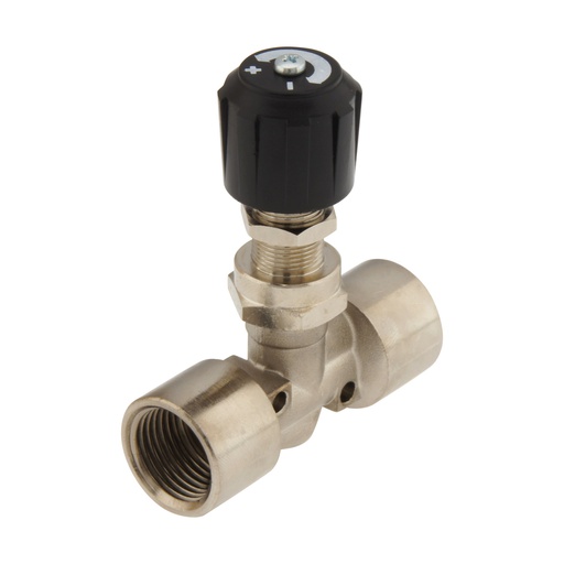 [NLBN-038] G3/8'' Nickel Plated Brass Needle Valve NBR 18 bar - NLBN