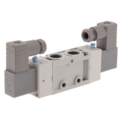 [MVSC1-220-4E2-DC24-D-G] G1/4'' 24V DC 5/2-Way Bi-stable Solenoid Valve 2-8bar MVSC1