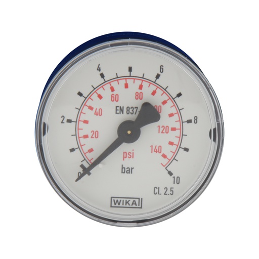 [MW01040PH-18] 0..10 Bar (0,.145 psi) Manómetro Plástico trasero / latón 40 mm Clase 2.5