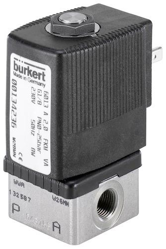 [137533] Magneetventiel G1/4'' NC RVS FKM 0-12bar/174psi 24VDC 6013 137533