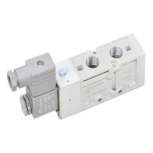 [MVSC-300-4E1-DC24-G] G3/8'' 24V DC 5/2-Way Solenoid Valve 2-8bar MVSC