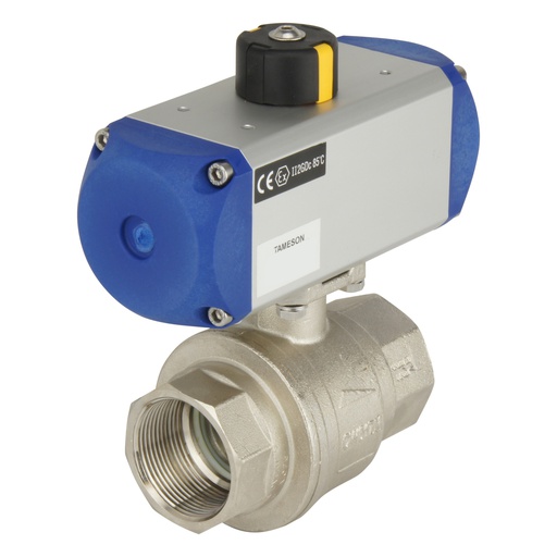 [BL2BA-038-PO-002] Válvula De Bola Neumática De 2 Vías De Latón G3/8'' Abierta Por Resorte - BL2BA