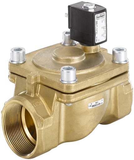 [221865] Solenoid Valve G2'' NC Brass NBR 0.2-16bar/3-232psi 24VDC 6281 221865