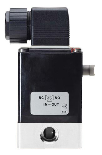 [157376] Válvula Solenoide 3/2 Vías G1/4'' Desviar Plástico FKM 0-8bar/116psi 24VDC 0330 157376
