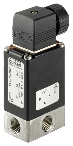 [209051] Magneetventiel 3/2-Weg G1/4'' NO RVS FKM 0-12bar/174psi 24VDC 0330 209051