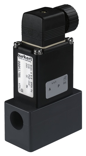 [213694] Válvula Solenoide 3/2 Vías G3/8'' Desviar Plástico FKM 0-0.8bar/12psi 24VDC 0121 213694