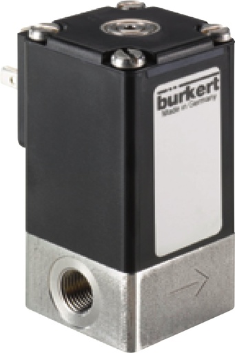 [255454] Válvula Solenoide G1/8'' NC Acero Inoxidable FKM -1-16bar/-15-232psi 24VDC Oxígeno Libre De Grasa/Aceite 2873 255454