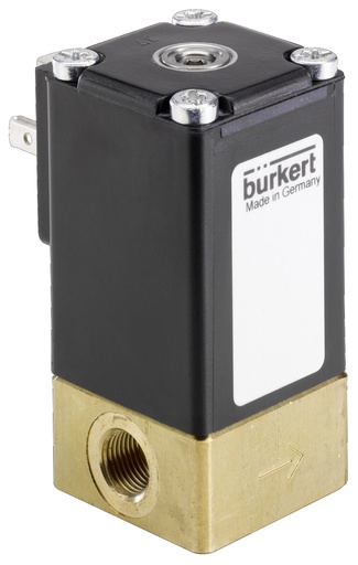 [293478] Solenoid Valve G1/8'' NC Brass FKM -1-10bar/-15-145psi 12VDC 2873 293478