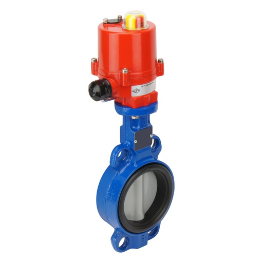 [BFLW-32-BBA-AG4-012DC] DN32 (1-1/4  inch) 12VDC Wafer Electric Butterfly Valve GGG40-Stainless Steel-EPDM - BFLW