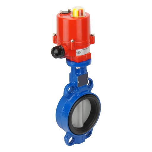 [BFLW-80-BBA-AG4-012AC] DN80 (3 inch) 12VAC Wafer Electric Butterfly Valve GGG40-Stainless Steel-EPDM - BFLW