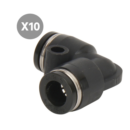 [PV4-10] 4mm Union Elbow Push-in Fitting [10 pieces]