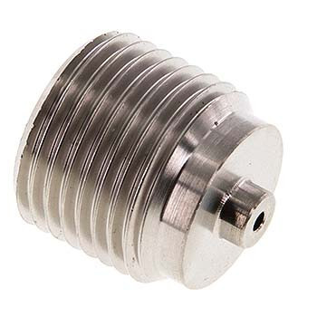 [ML-R-S1214-19mm] G1/2'' (M) x G1/4'' (F) RVS Adapter voor Manometer - 19 mm