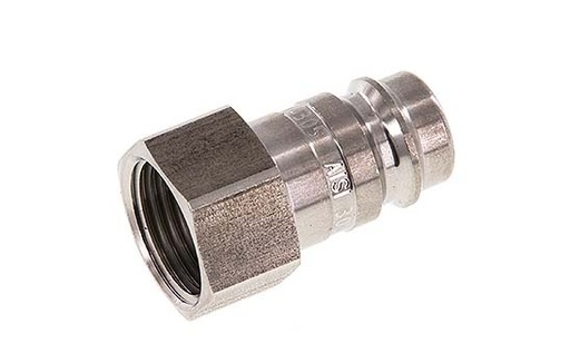 [CLP10-F-S-P-038] Stainless steel DN 10 Air Coupling Plug G 3/8 inch Female