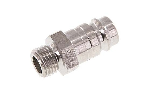 [CLP10-M-S-P-014] Stainless steel DN 10 Air Coupling Plug G 1/4 inch Male