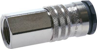 [CLS10-F-SBN-P-034] Steel/brass DN 10 Air Coupling Socket G 3/4 inch Female