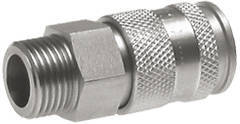 [CLS10-M-BN-012] Nickel-plated Brass DN 10 Air Coupling Socket R 1/2 inch Male