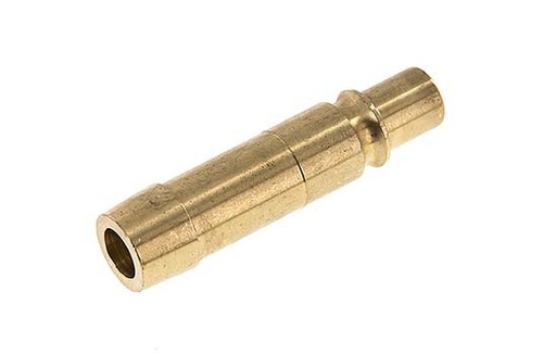 [CLP12-H-B-19] Brass DN 12 Air Coupling Plug 19 mm Hose Pillar