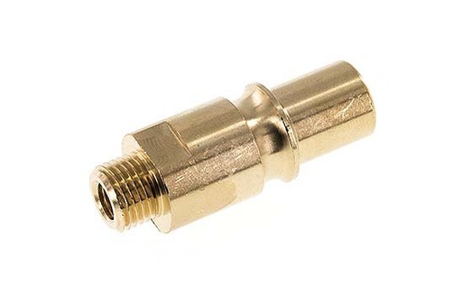 [CLP12-M-B-014] Brass DN 12 Air Coupling Plug G 1/4 inch Male