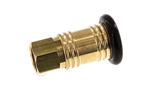 [CLS12-F-B-034] Brass DN 12 Air Coupling Socket G 3/4 inch Female