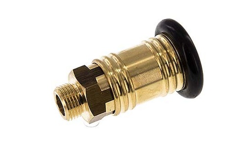 [CLS12-M-B-012] Brass DN 12 Air Coupling Socket G 1/2 inch Male
