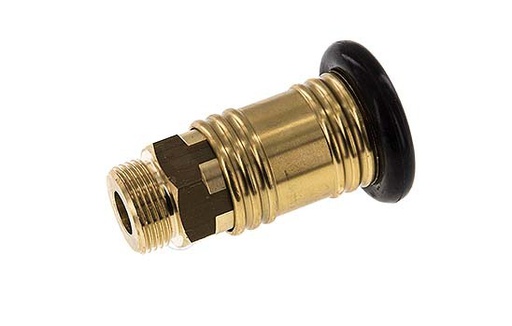 [CLS12-M-B-034] Brass DN 12 Air Coupling Socket G 3/4 inch Male