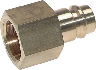 [CLP19-F-B-SV-034] Brass DN 19 Air Coupling Plug G 3/4 inch Female Double Shut-Off