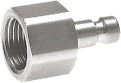 [CLP2-F-BN-018] Nickel-plated Brass DN 2.7 (Micro) Air Coupling Plug G 1/8 inch Female