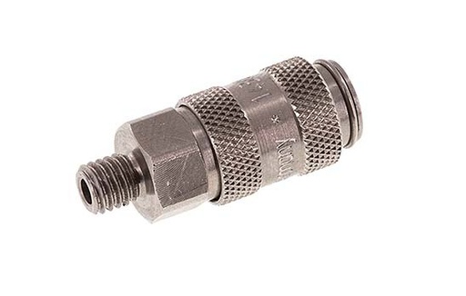 [CLS2-M-S-5] Stainless steel DN 2.7 (Micro) Air Coupling Socket M5 Male