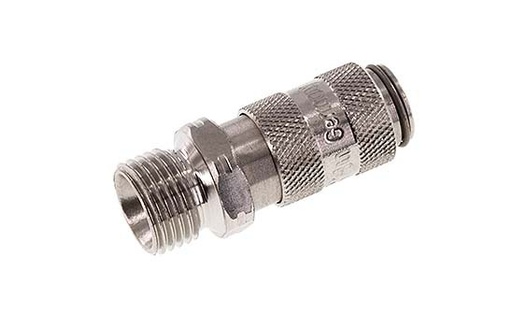 [CLS2-M-SSL-P-018] Acero inoxidable 316L DN 2,7 (Micro) Acoplamiento de aire Enchufe G 1/8 pulg Macho