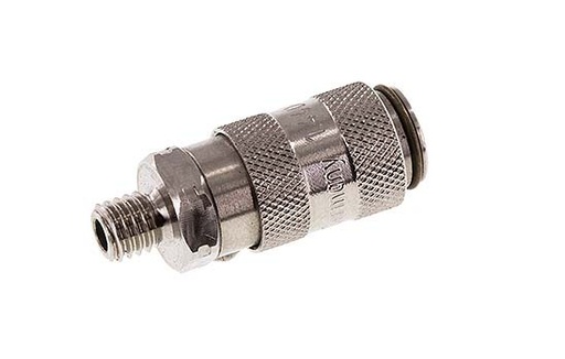 [CLS2-M-SSL-P-5] Acero inoxidable 316L DN 2,7 (Micro) Acoplamiento de aire Enchufe M5 Macho