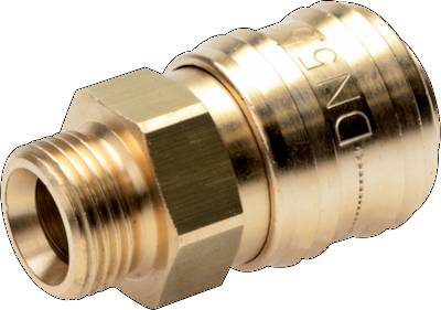 [CLS5ARO-M-B-012] Brass DN 5.5 (Orion) Air Coupling Socket G 1/2 inch Male