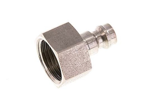 [CLP5-F-SSL-P-038] Stainless Steel 316L DN 5 Air Coupling Plug G 3/8 inch Female