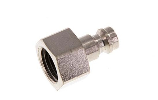 [CLP5-F-STN-P-014] Hardened steel DN 5 Air Coupling Plug G 1/4 inch Female