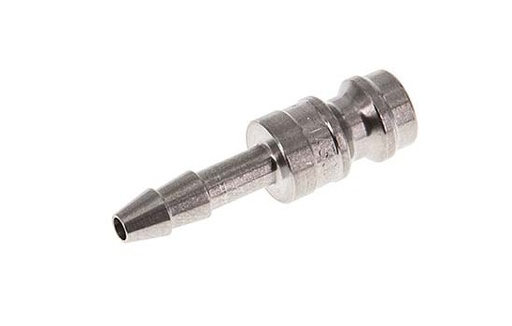 [CLP5-H-S-4] Edelstahl DN 5 Luftkupplungsstecker 4 mm Schlauchpfeiler