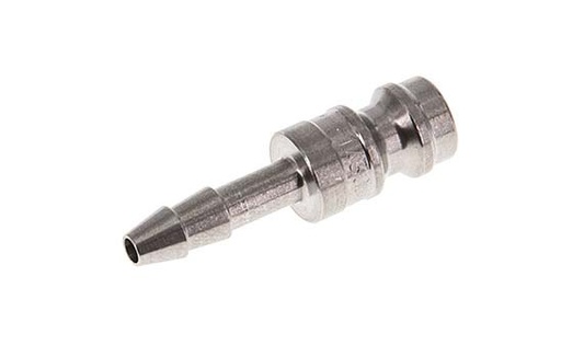 [CLP5-H-S-4] Stainless steel DN 5 Air Coupling Plug 4 mm Hose Pillar