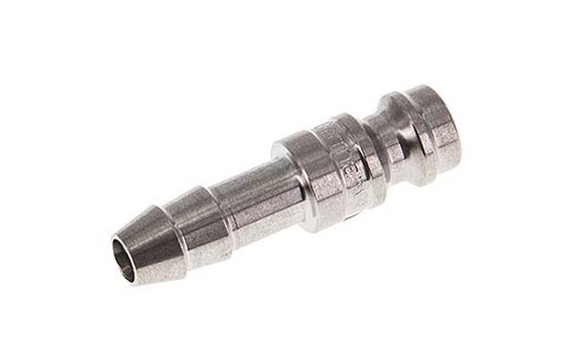 [CLP5-H-S-6] Edelstahl DN 5 Luftkupplungsstecker 6 mm Schlauchpfeiler