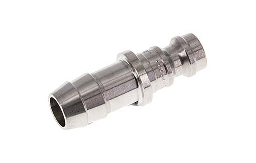 [CLP5-H-S-9] Edelstahl DN 5 Luftkupplungsstecker 9 mm Schlauchpfeiler