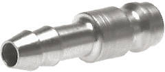 [CLP5-H-SSL-P-4] Stainless steel 306L DN 5 Air Coupling Plug 4 mm Hose Pillar