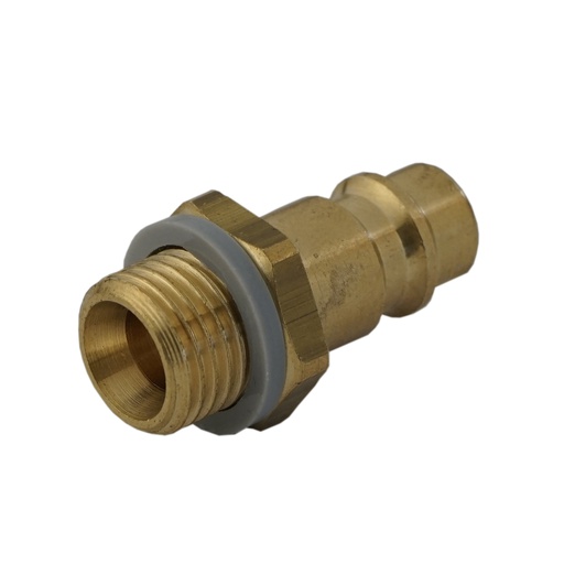 [CLP5-M-B-018] Brass DN 5 Air Coupling Plug G 1/8 inch Male