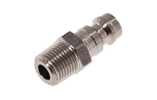 [CLP5-M-S-P-018N] Stainless steel DN 5 Air Coupling Plug 1/8 inch Male NPT