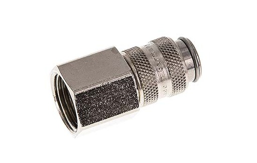 [CLS5-F-STN-P-038] Gehard staal DN 5 Luchtkoppeling Snelkoppeling G 3/8 inch Binnendraad