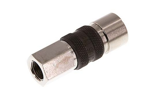 [CLS5-F-BN-BRO-P-CD-018] Nickel-plated Brass DN 5 Brown-Coded Air Coupling Socket G 1/8 inch Female